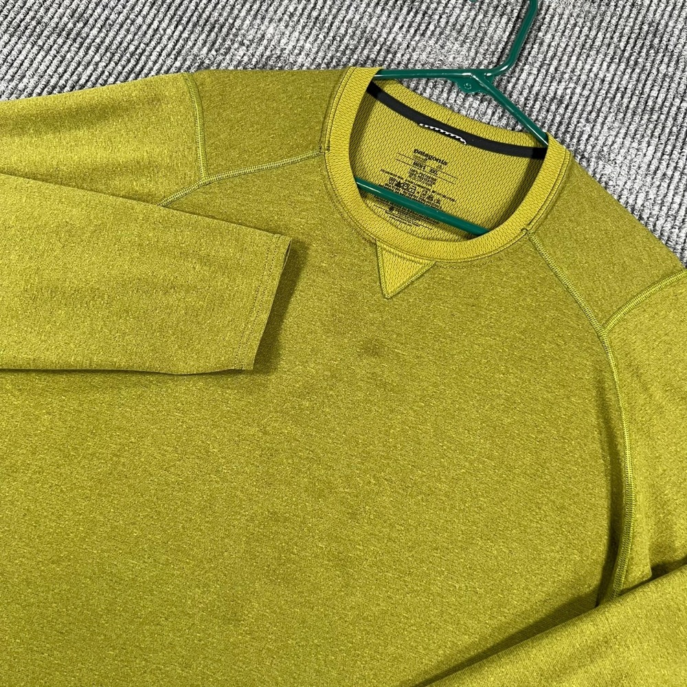 Patagonia Layer 3 Shirt Mens 2XL XXL Green Long Sleeve Crew Casual Base Outdoor